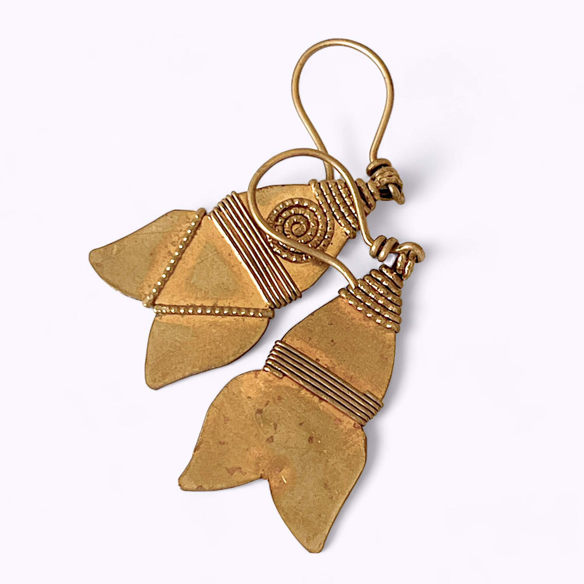 "Little rocket" Dokra earrings