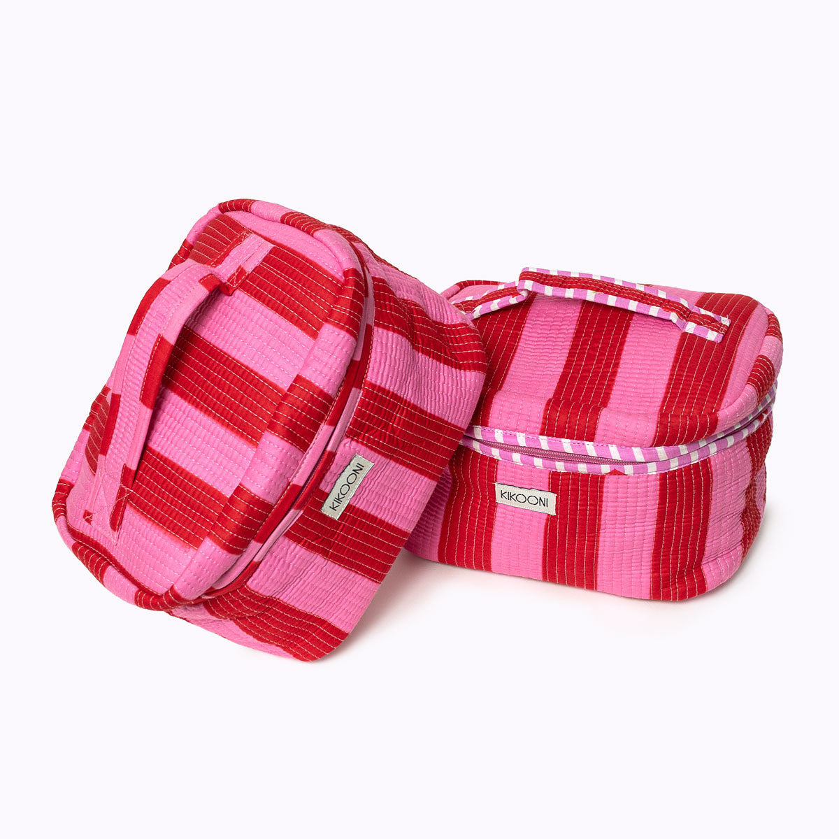 Large cosmetic bag BIG BEAUTY "BOLD STRIPES love"
