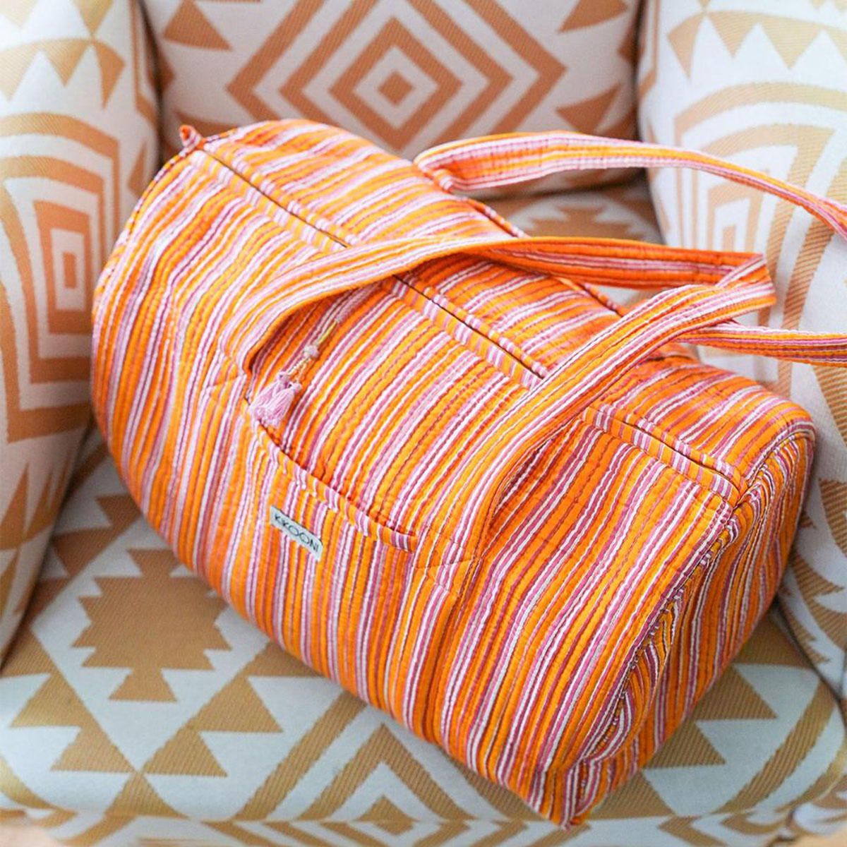 Handmade cotton bag "Stripes"