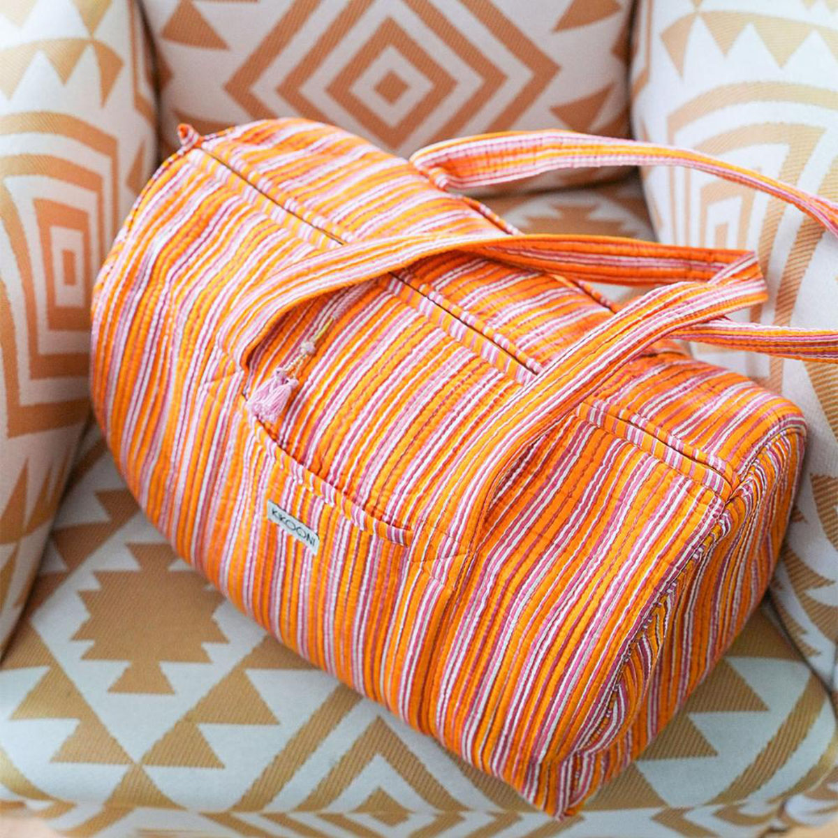 handgemachte Baumwolltasche  "Stripes"