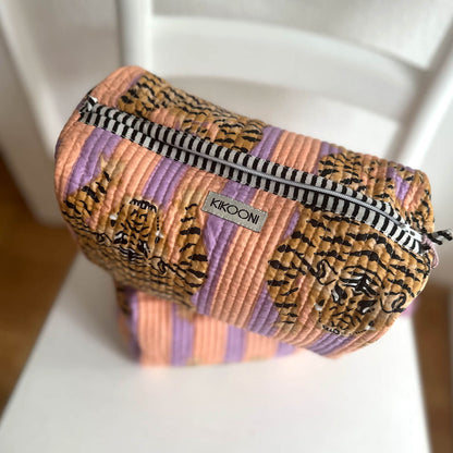 handmade cosmetic bag "Poppy Tiger peach fusion"