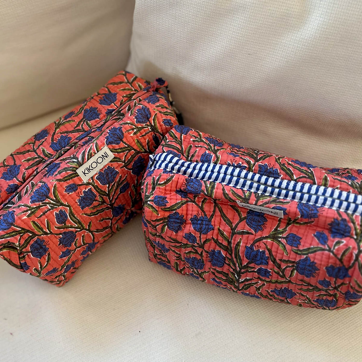 "Blossom Beauty" cosmetic bag - peach
