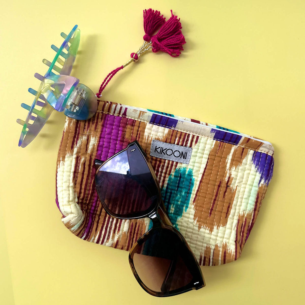 Handgemachte Mini Tasche "Happy Ikat"