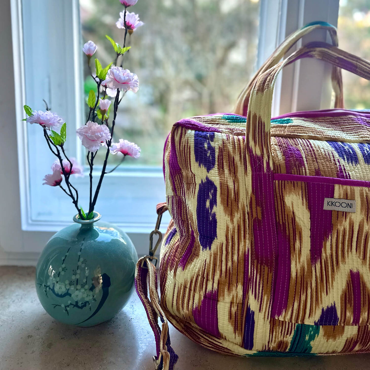 Große Reisetasche "Happy Ikat"