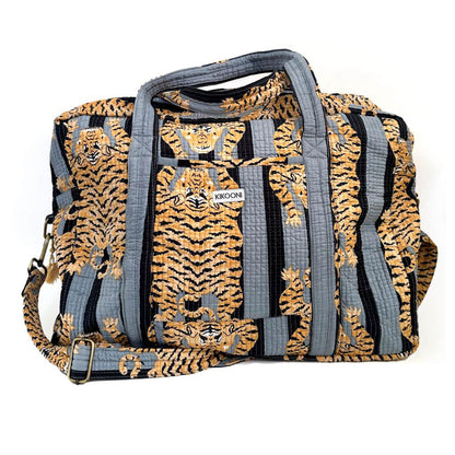 Large travel bag "Poppy Tiger black"