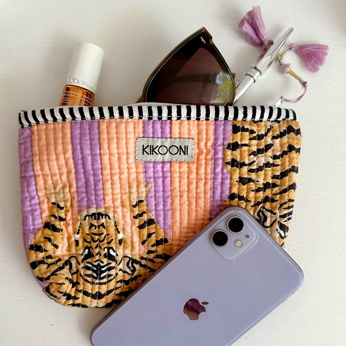 Handgemachte Mini Tasche "Peach Fusion"