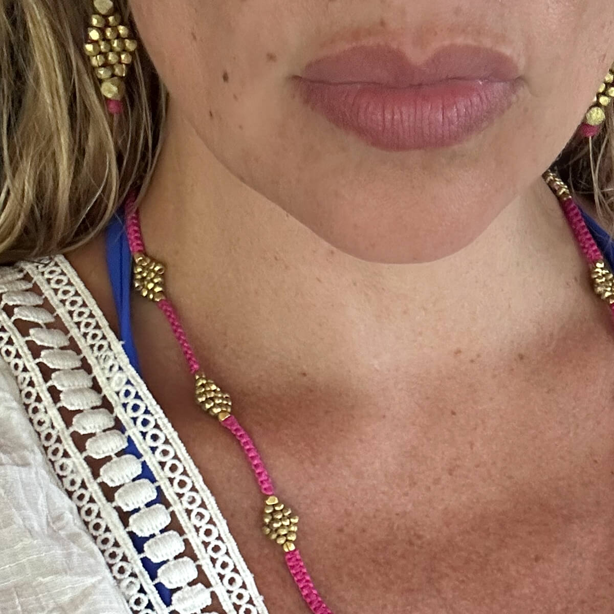 Dokra earrings "Diamonds"