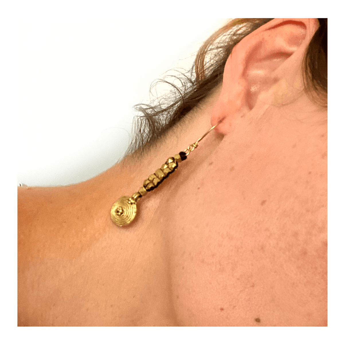 Dokra earrings "Rings" 