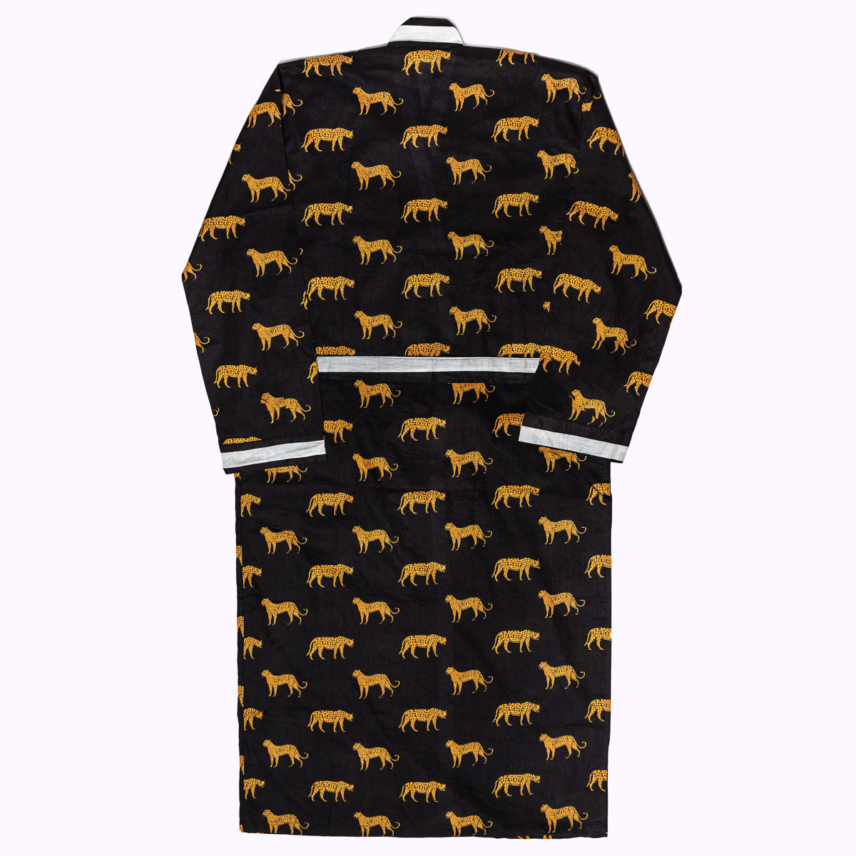 Leichter Baumwoll Kimono "black leopard"