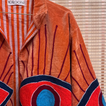 Velvet Jacke "My 3. Eye"  - Tangerine