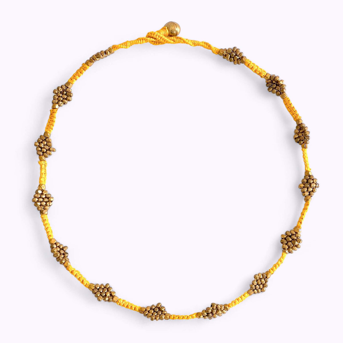 Dokra necklace "Flower"