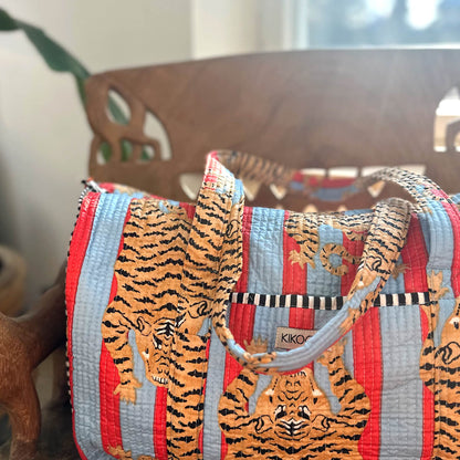 handgemachte Baumwolltasche  "Poppy Tiger FUNKy"