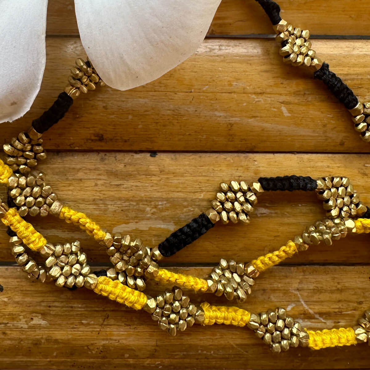 Dokra necklace "Flower"