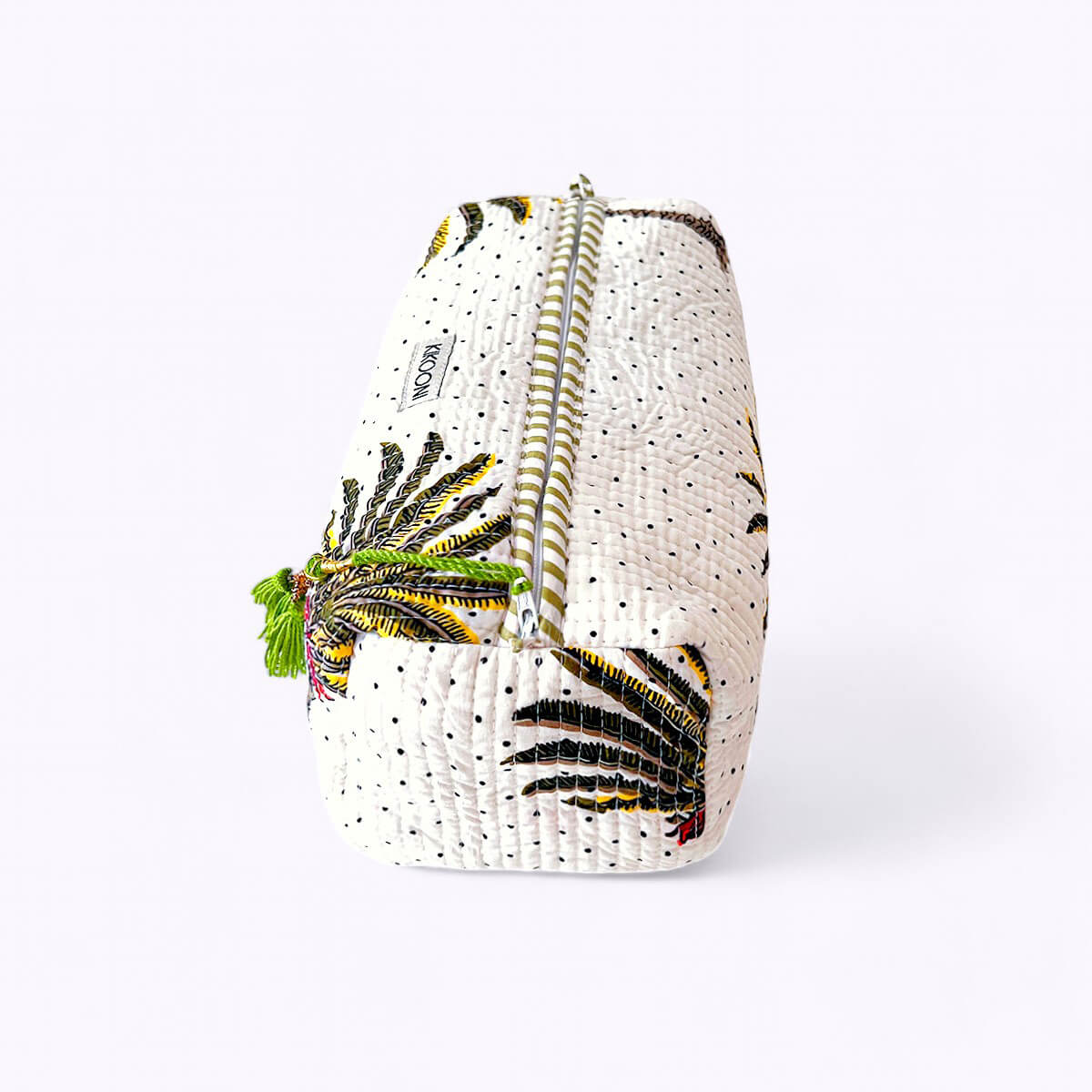 Handgemachte Kosmetiktasche "Palms"