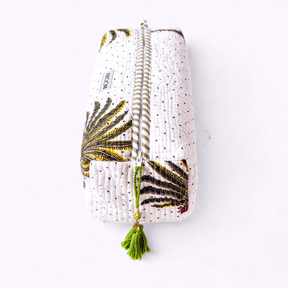 Handgemachte Kosmetiktasche "Palms"