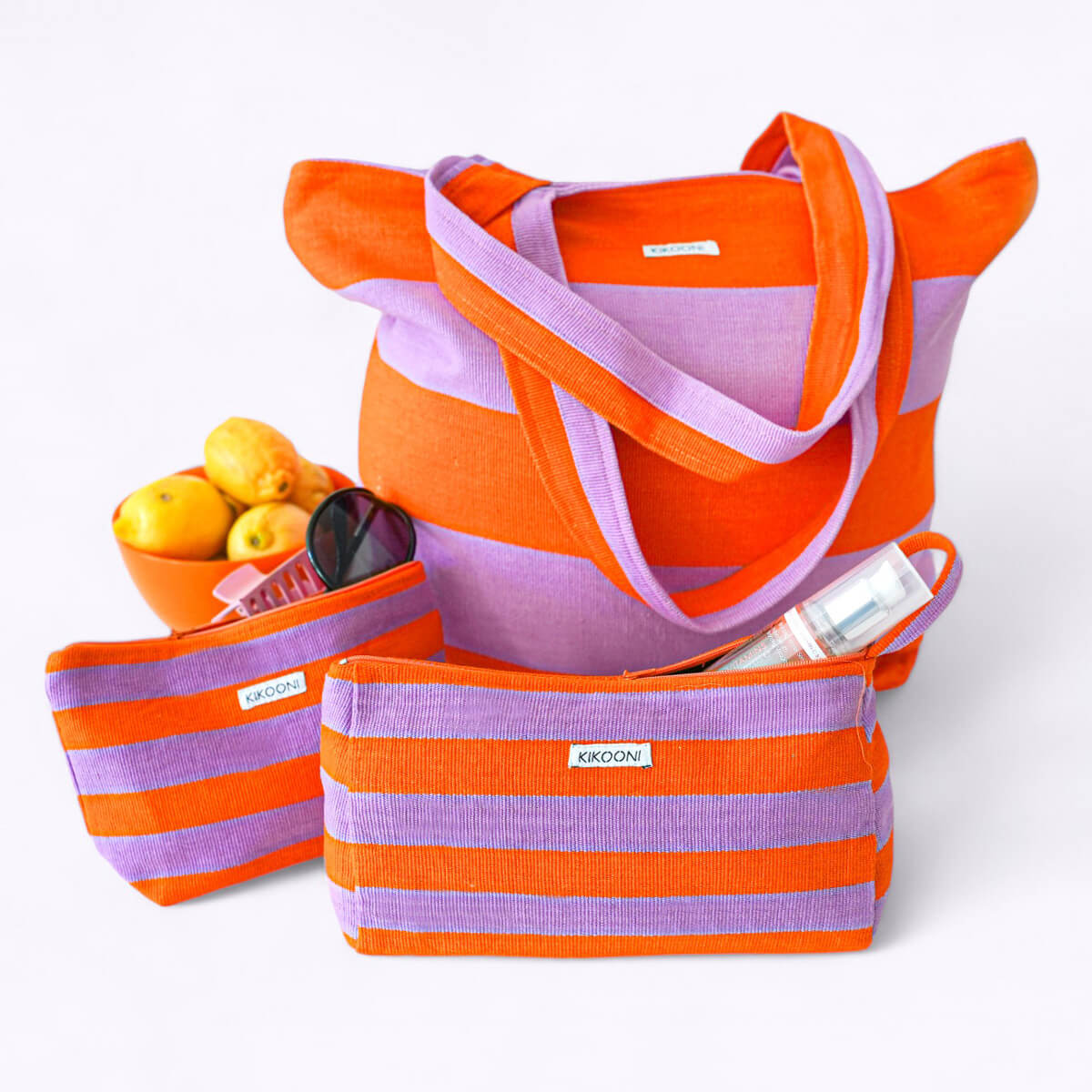 Hand-woven BELEZZA cosmetic bag from Guatemala