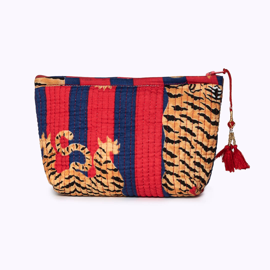 Handmade mini bag "Poppy Tiger Diva"