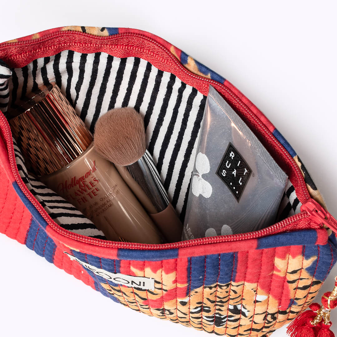 Handmade mini bag "Poppy Tiger Diva"