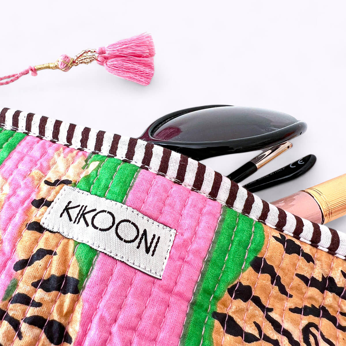 Handmade mini bag "Poppy Tiger Candy"