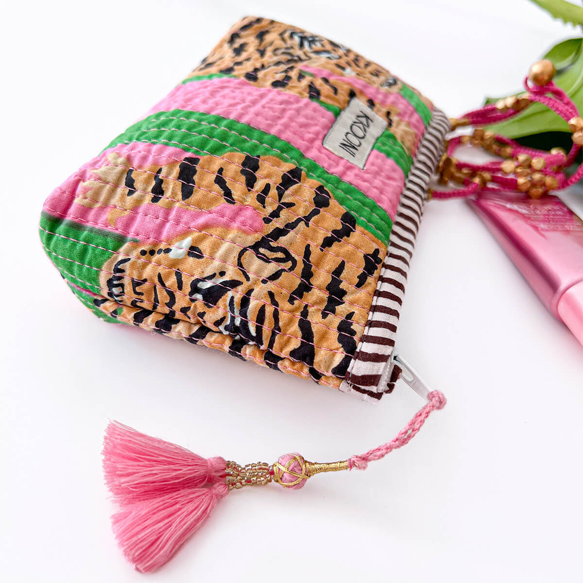 Handmade mini bag "Poppy Tiger Candy"