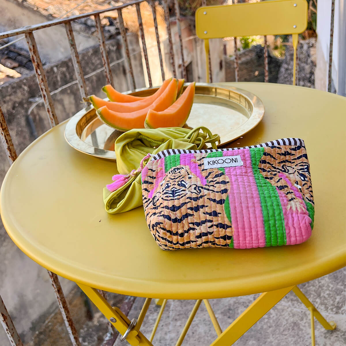 Handmade mini bag "Poppy Tiger Candy"