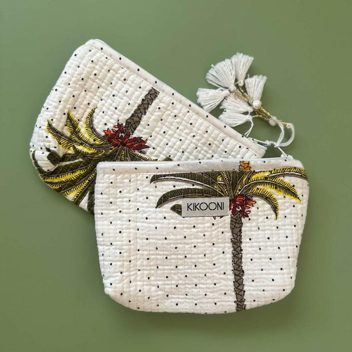 Handmade "Palms" mini bag