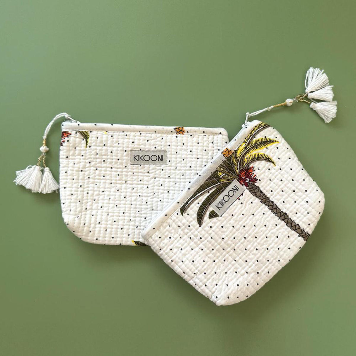 Handmade "Palms" mini bag