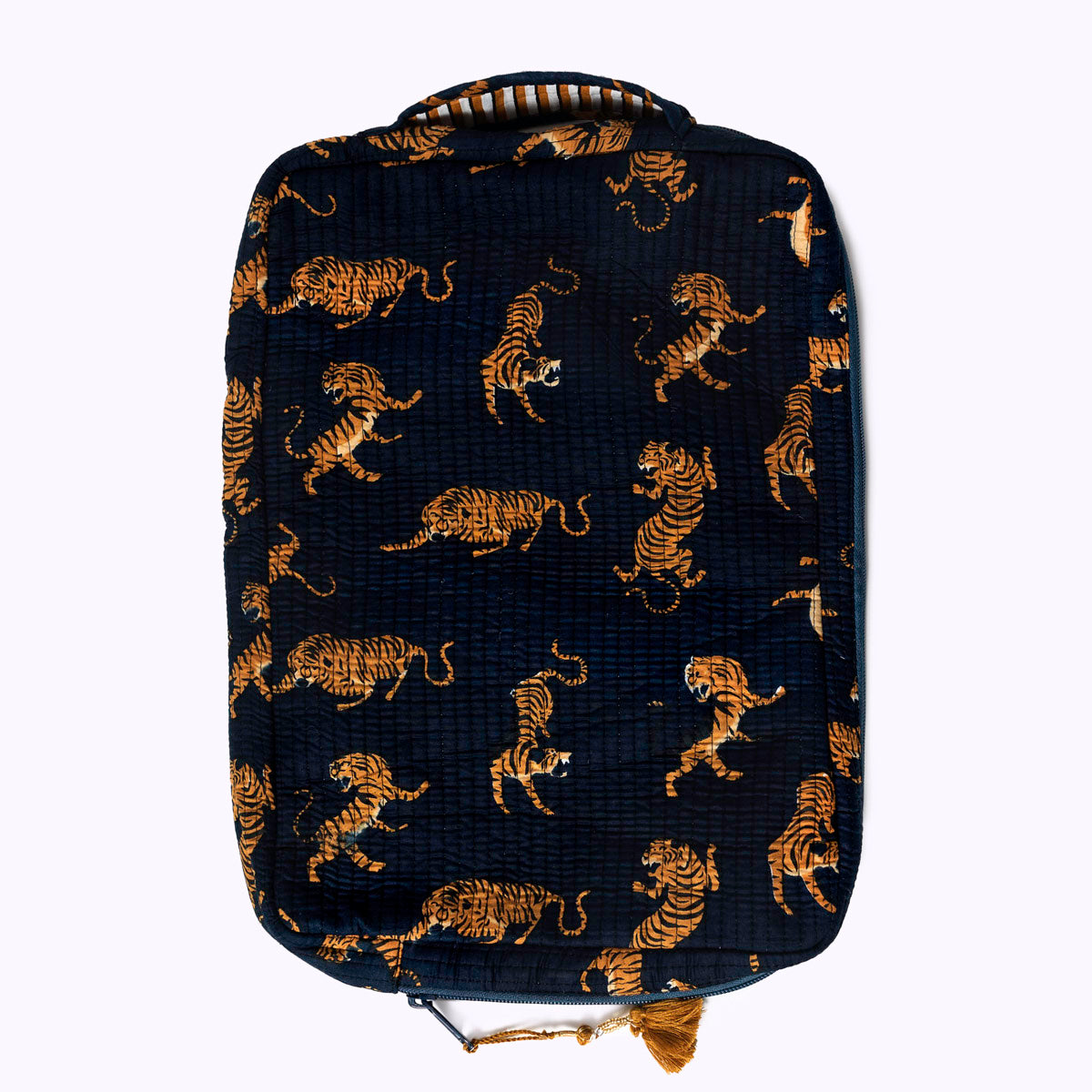 14 " kleine handgemachte Laptoptasche "Midnight Tiger"