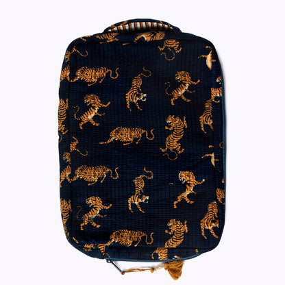 14 " kleine handgemachte Laptoptasche "Midnight Tiger"