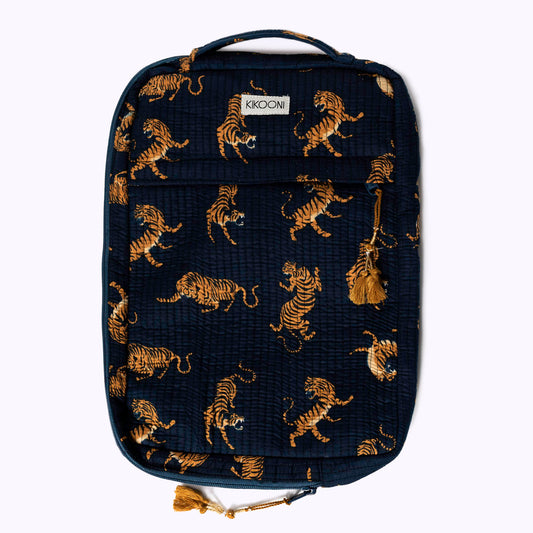 14 " kleine handgemachte Laptoptasche "Midnight Tiger"