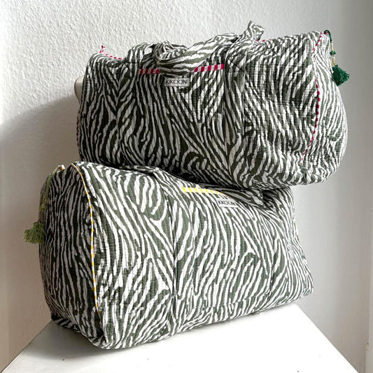 handgemachte Baumwolltasche  "DESERT ZEBRA"