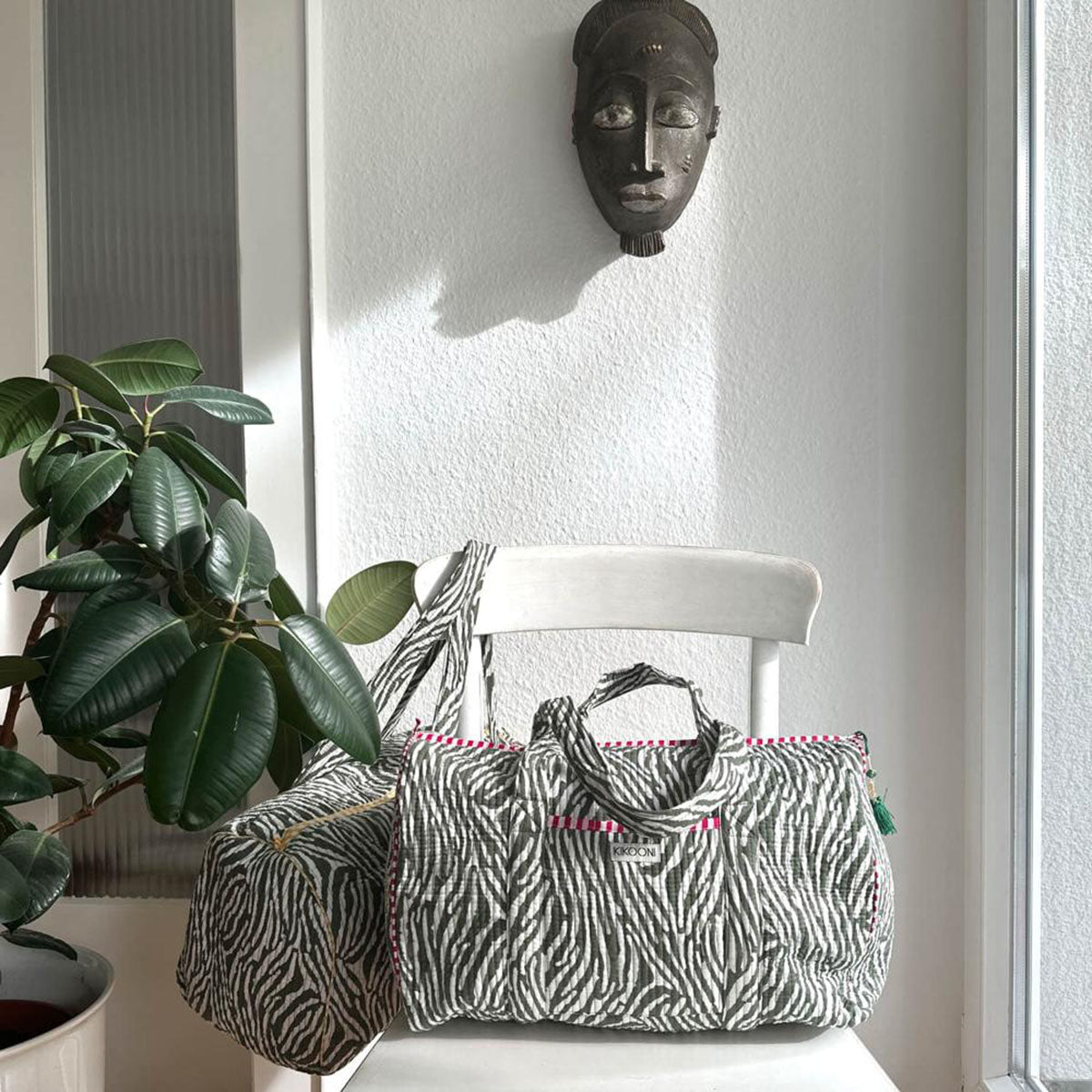 handgemachte Baumwolltasche  "DESERT ZEBRA"