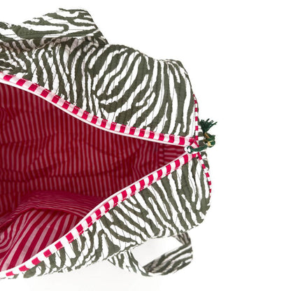 handmade cotton bag "DESERT ZEBRA"