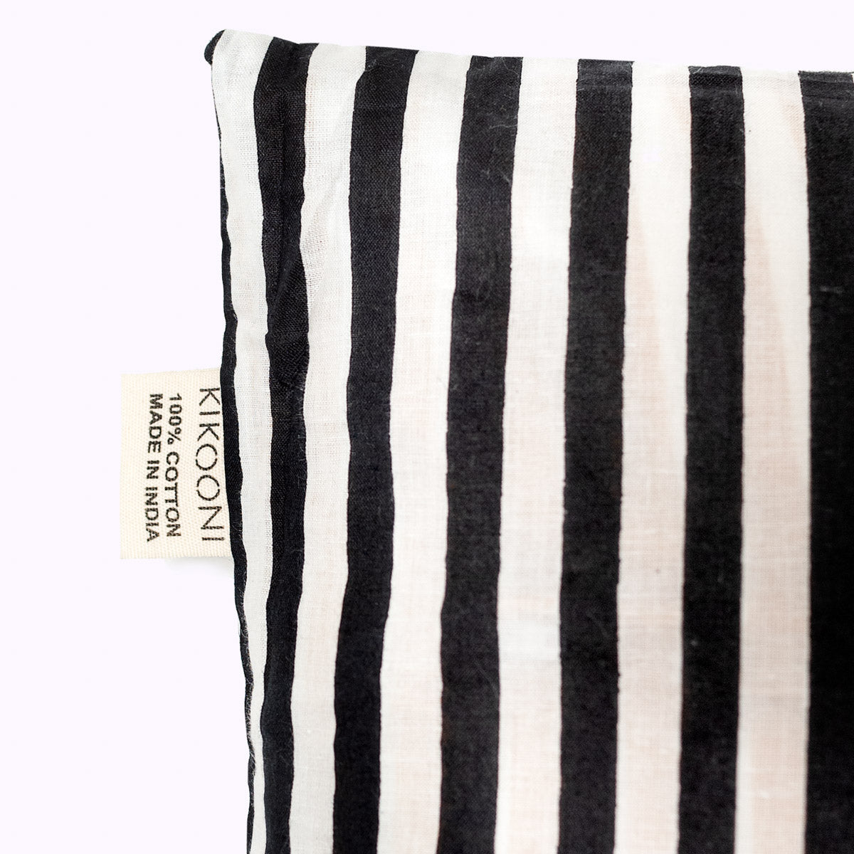 Kissenbezug "Black Magic" Stripes - 100% Baumwolle, handbedruckt