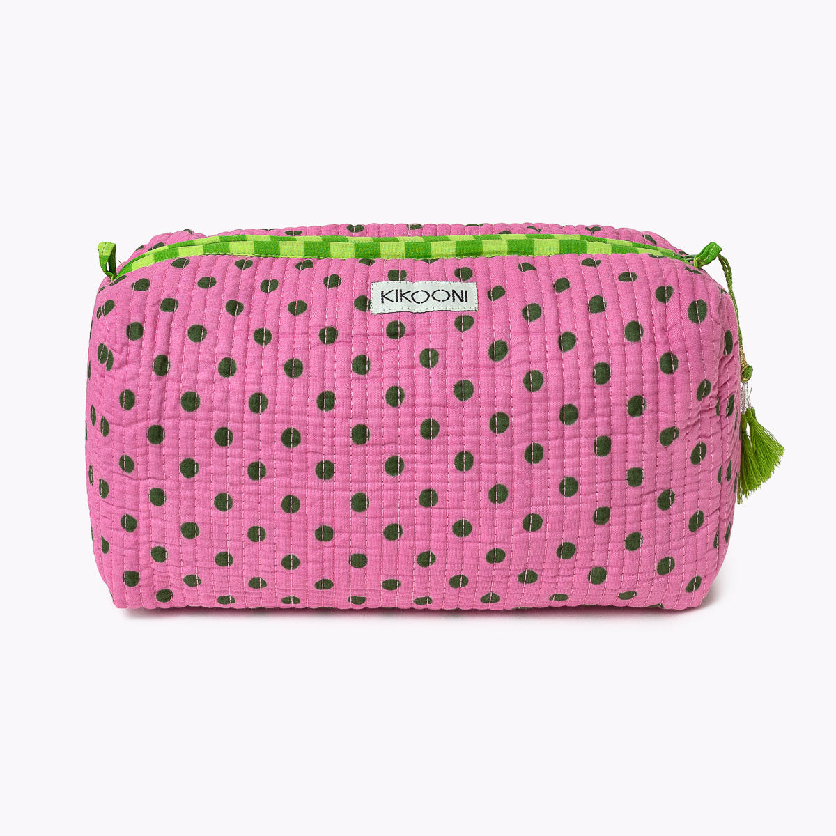 Kosmetiktasche "Dizzy Dots Lime"