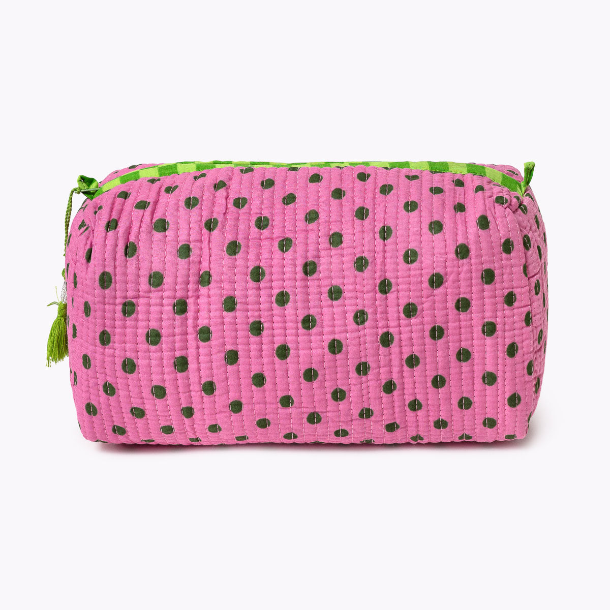 Kosmetiktasche "Dizzy Dots Lime"