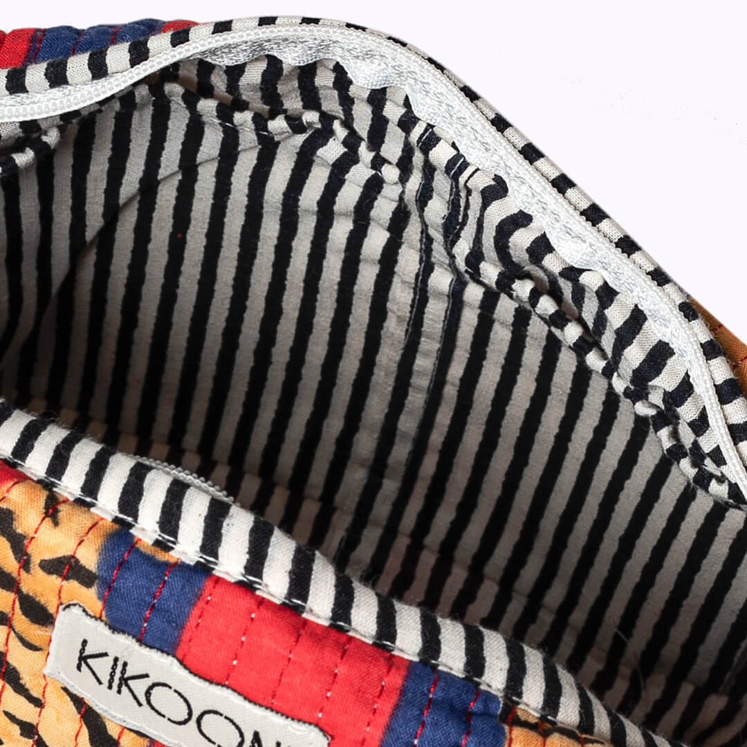 "Poppy Tiger Diva" cosmetic bag