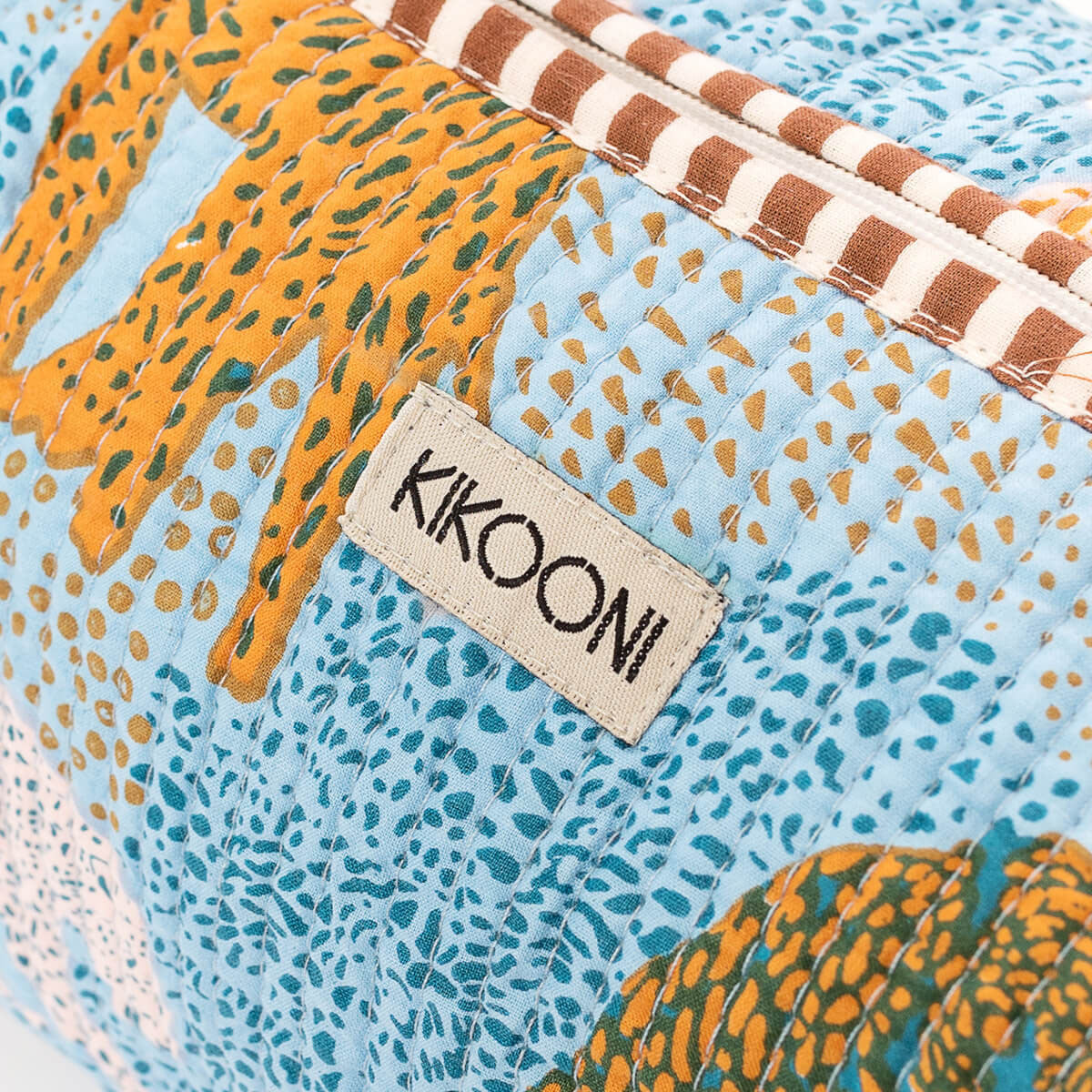 Handmade cosmetic bag "Lucky Leo" - blue