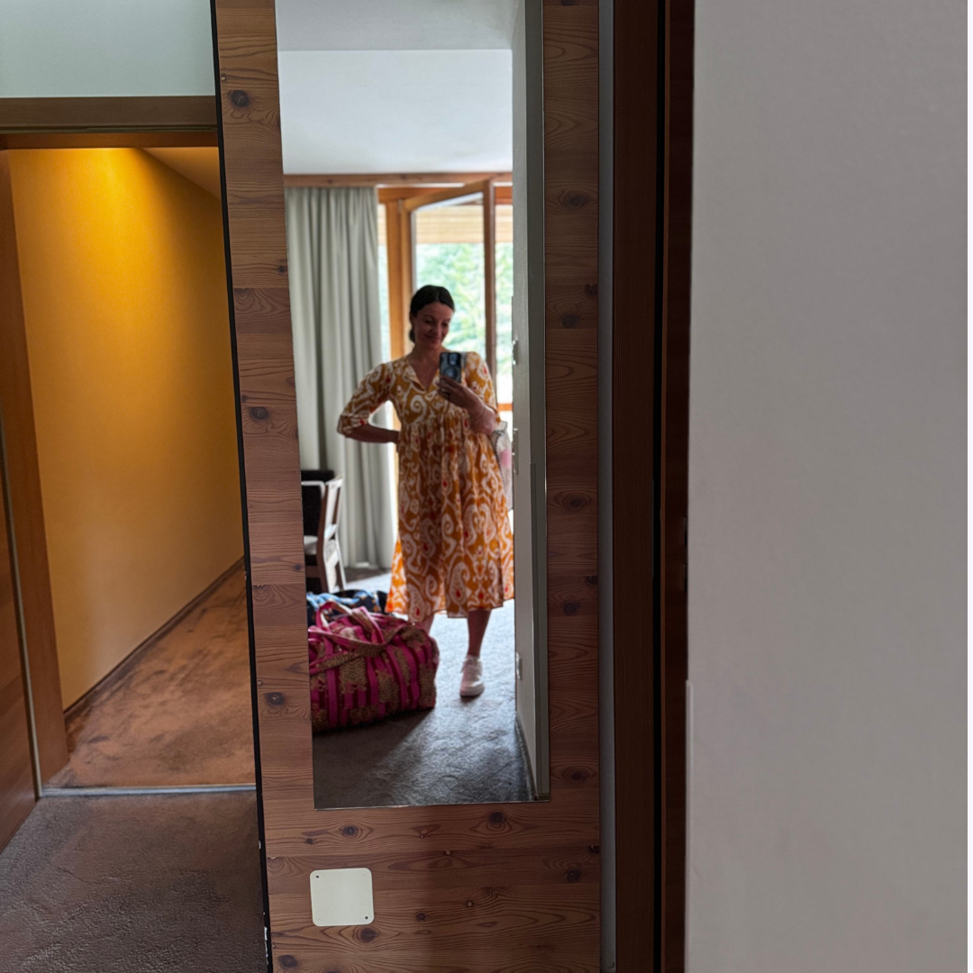 Muse Dress "Ochre Paisley"