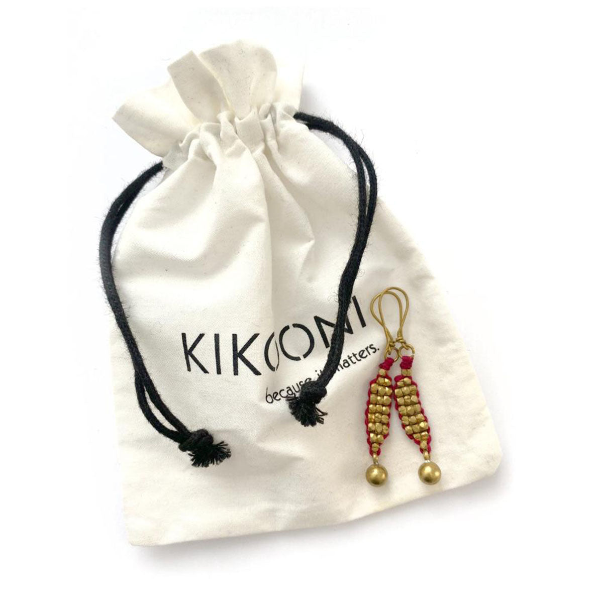 Dokra earrings "short strands"