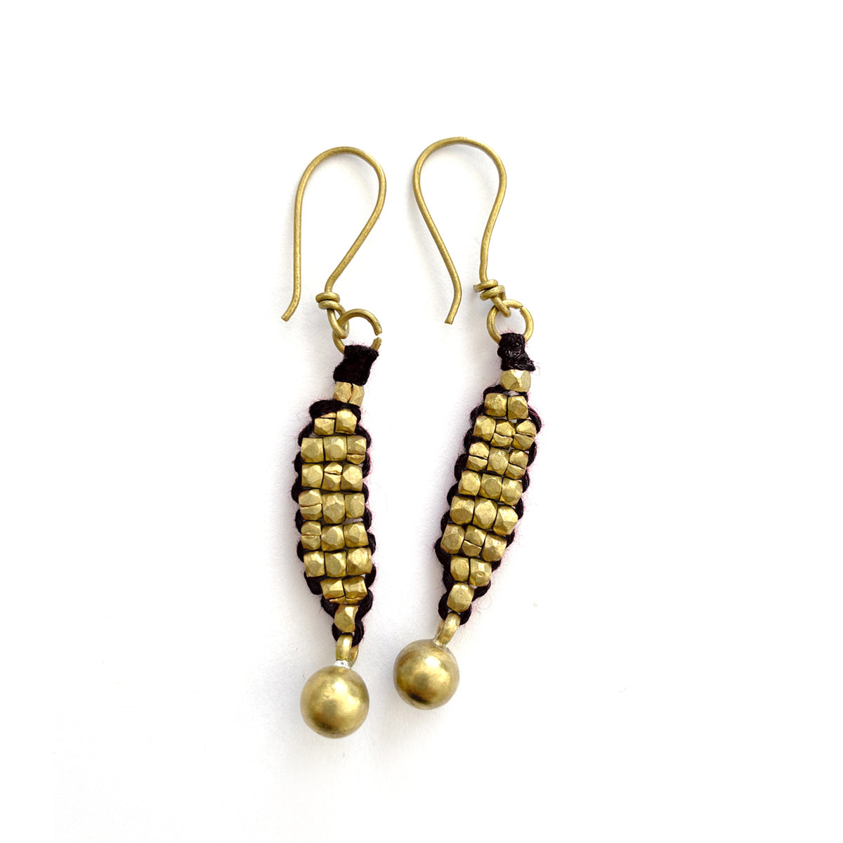 Dokra earrings "short strands"