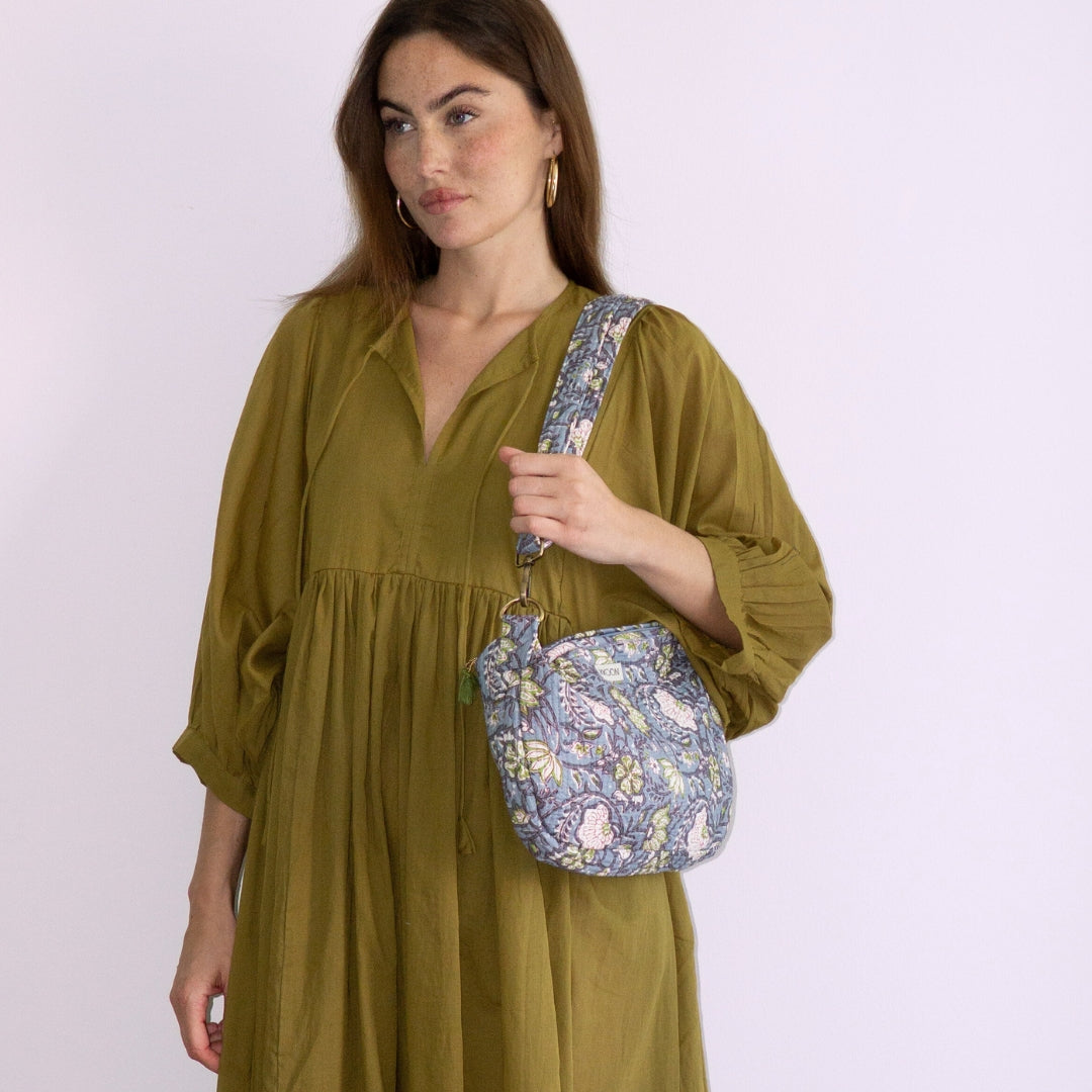 "Feel Good" Baumwollkleid "OLIVE GROUND"