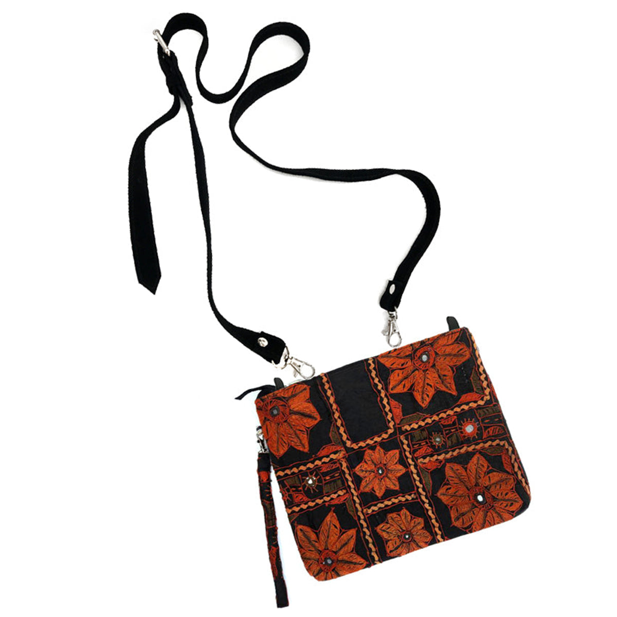 XL Clutch | Shoulder bag "Orange Sunflower" 