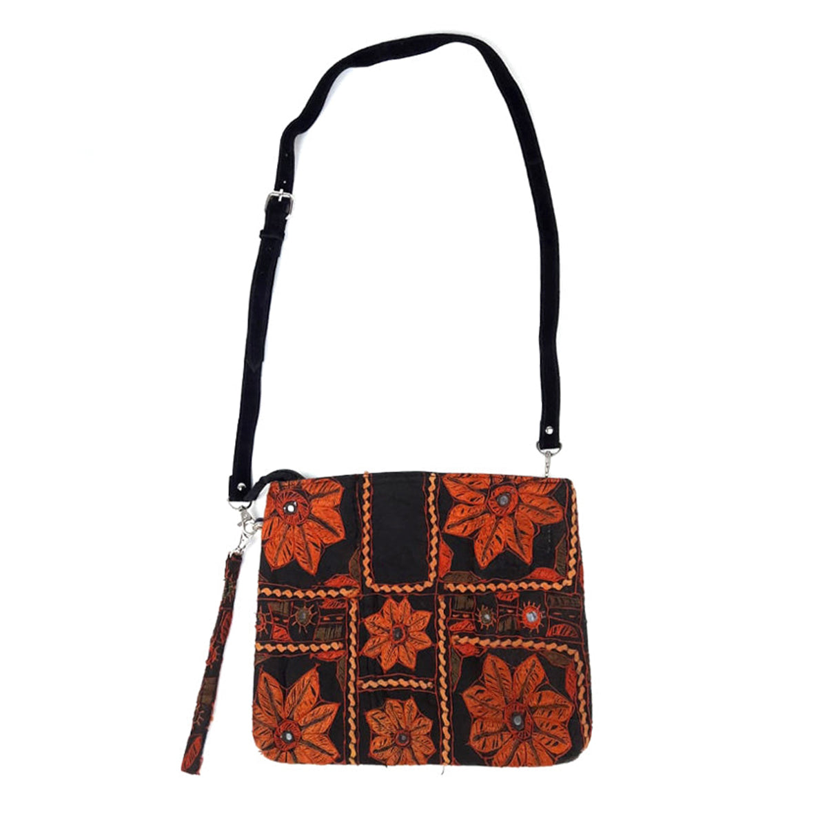 XL Clutch | Schultertasche "Orange Sunflower"