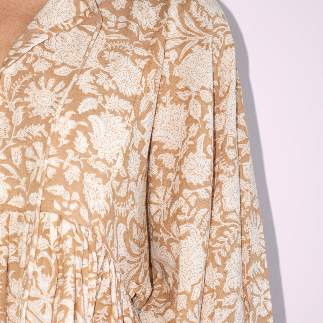 "Feel Good" cotton dress "SANDY BEACHES"