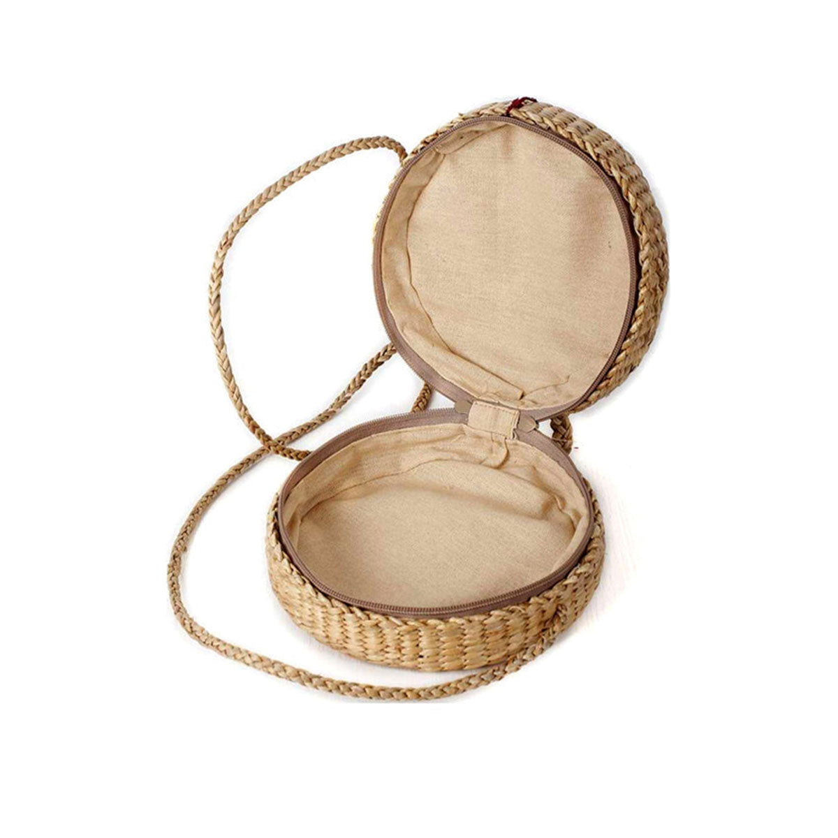 Round basket bag "Sawat"