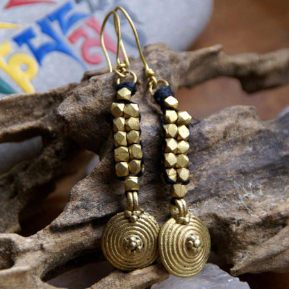 Dokra earrings "Shrings" 