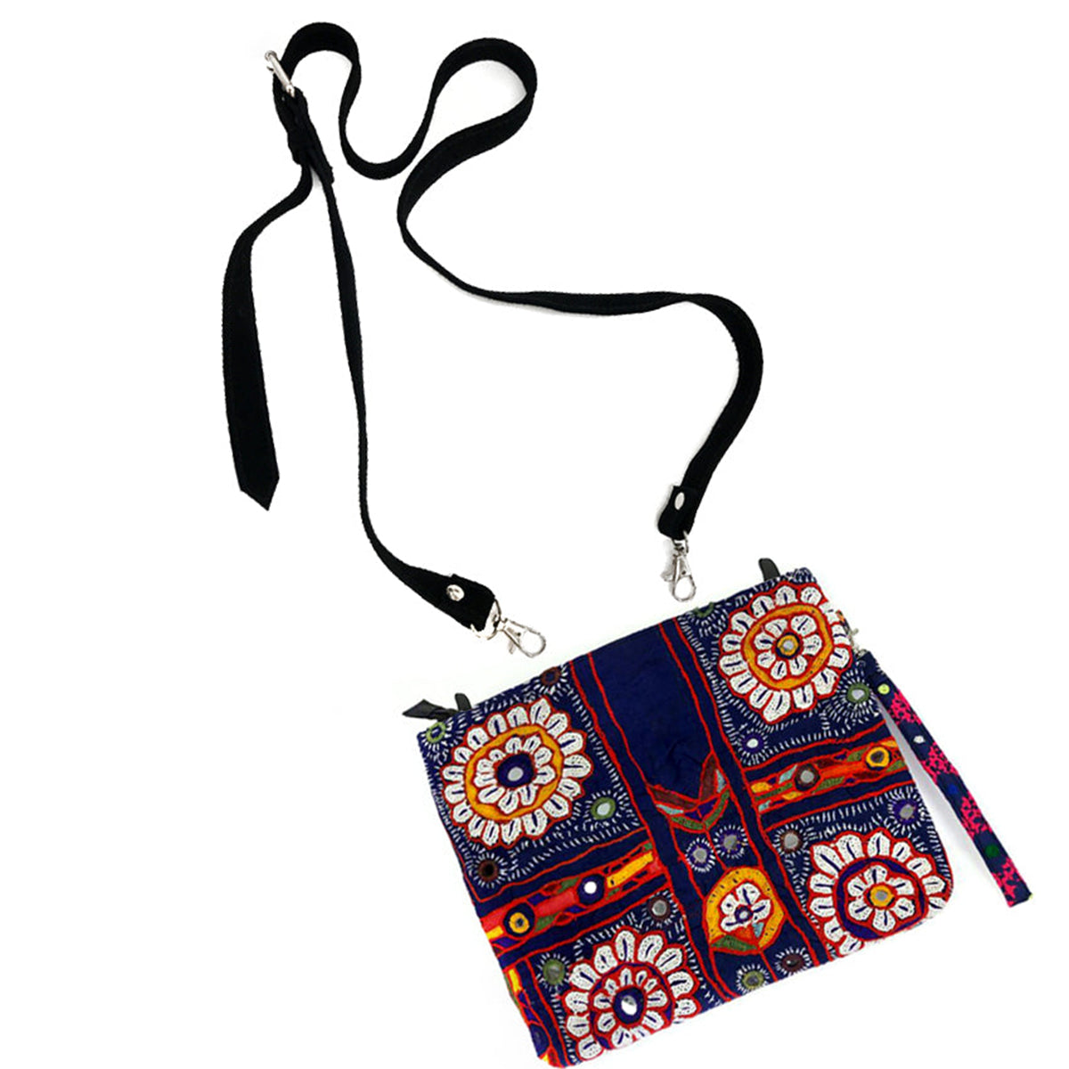 XL Clutch | Shoulder bag "Blue Lotus" 