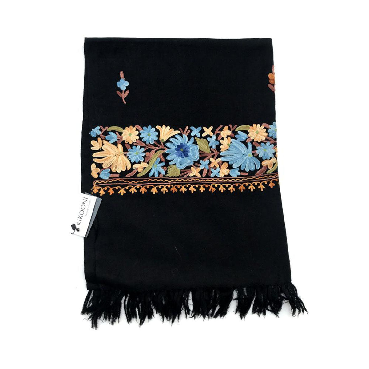 Bestickter Wollschal "Sahana"