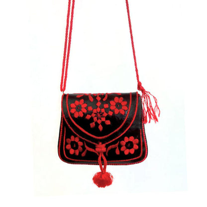 Berber shoulder bag "Redchocolate"